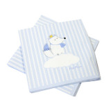 x20 Serviette Papier Babyshower bleu