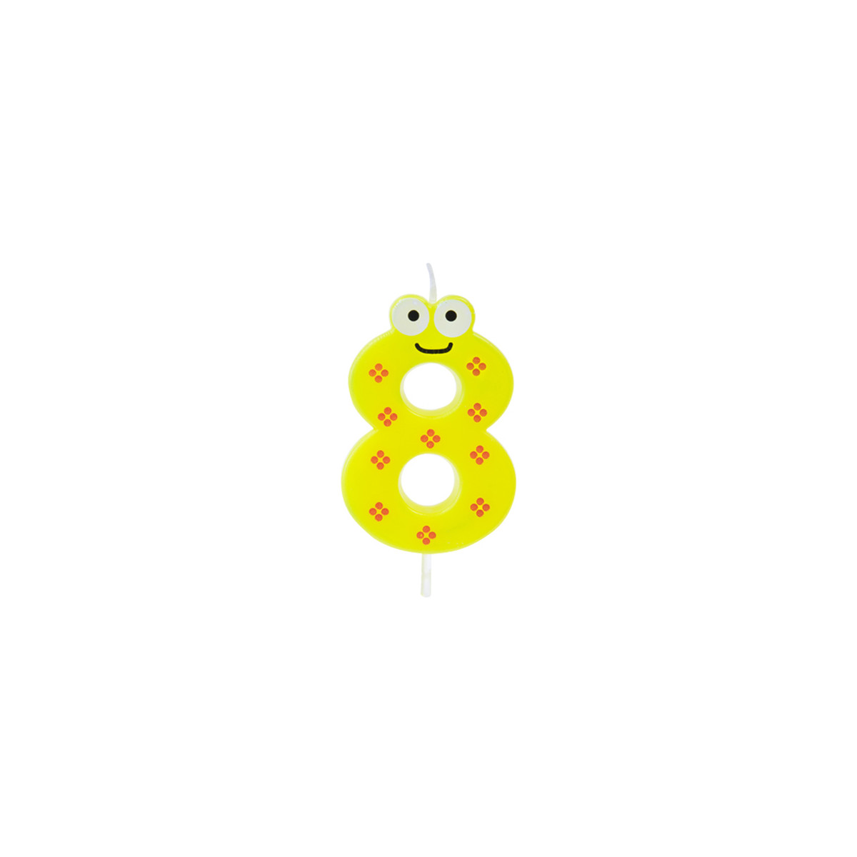Bougie 8 ans jaune