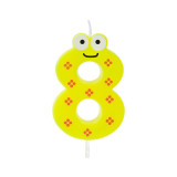 Bougie 8 ans jaune