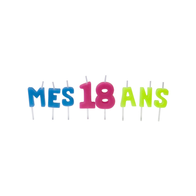 Bougie Lettre 18 ans