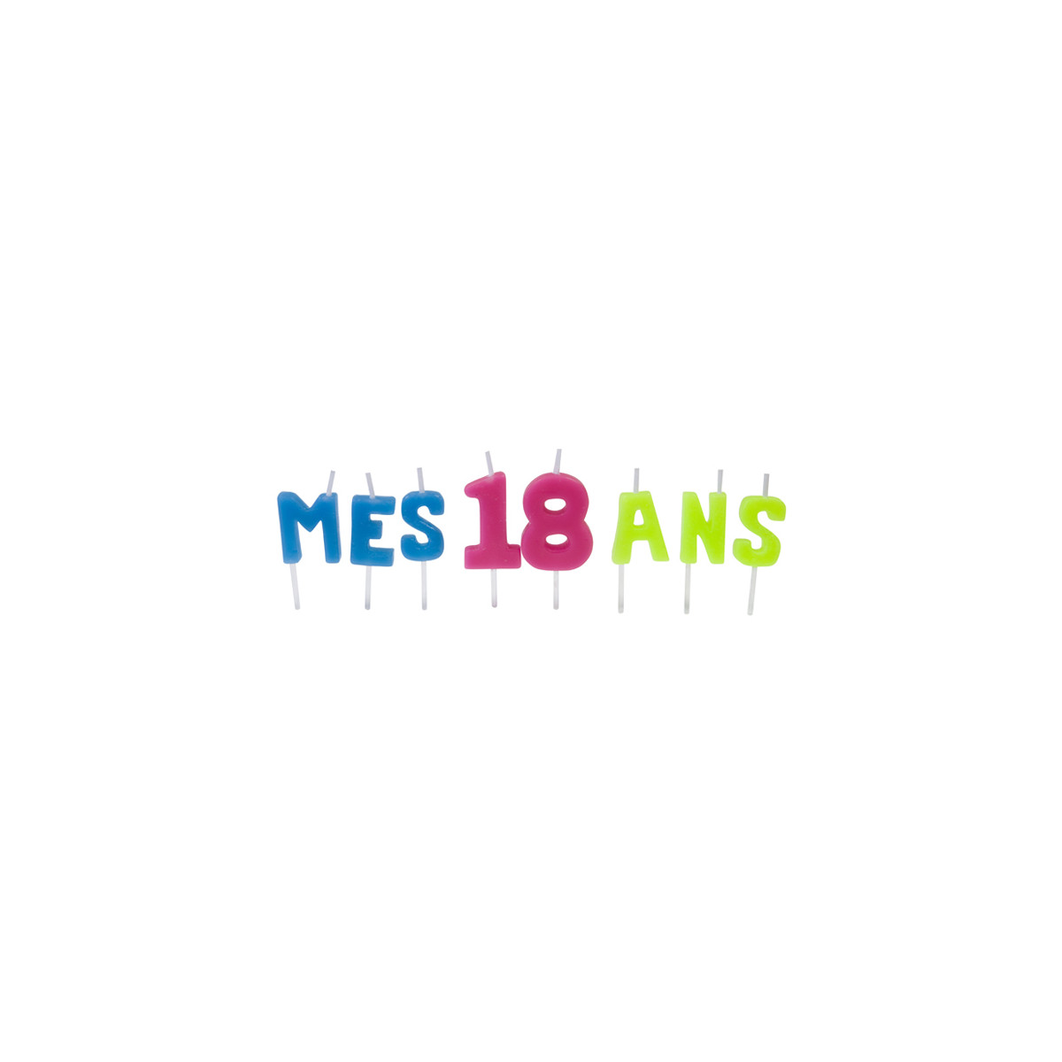 Bougie Lettre 18 ans