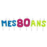 Bougie Lettre 80 ans