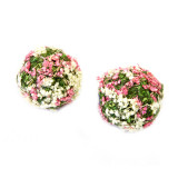 x4 Boules décoratives fleurs