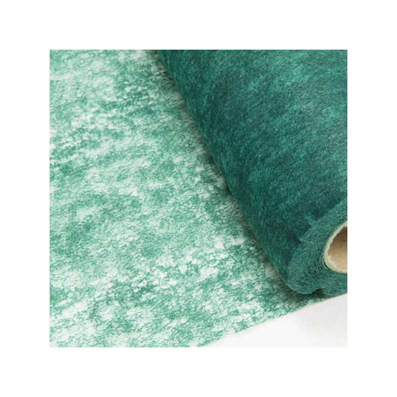 Chemin de table vert sapin Intissé en rouleau 10m x 29cm