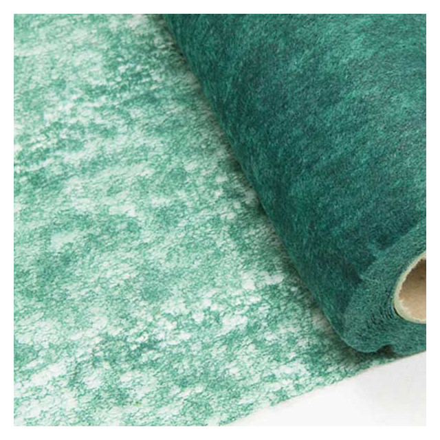 Chemin de table vert sapin Intissé en rouleau 10m x 29cm