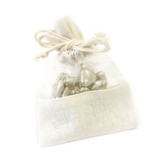 x5 Sachets en tissu et organza