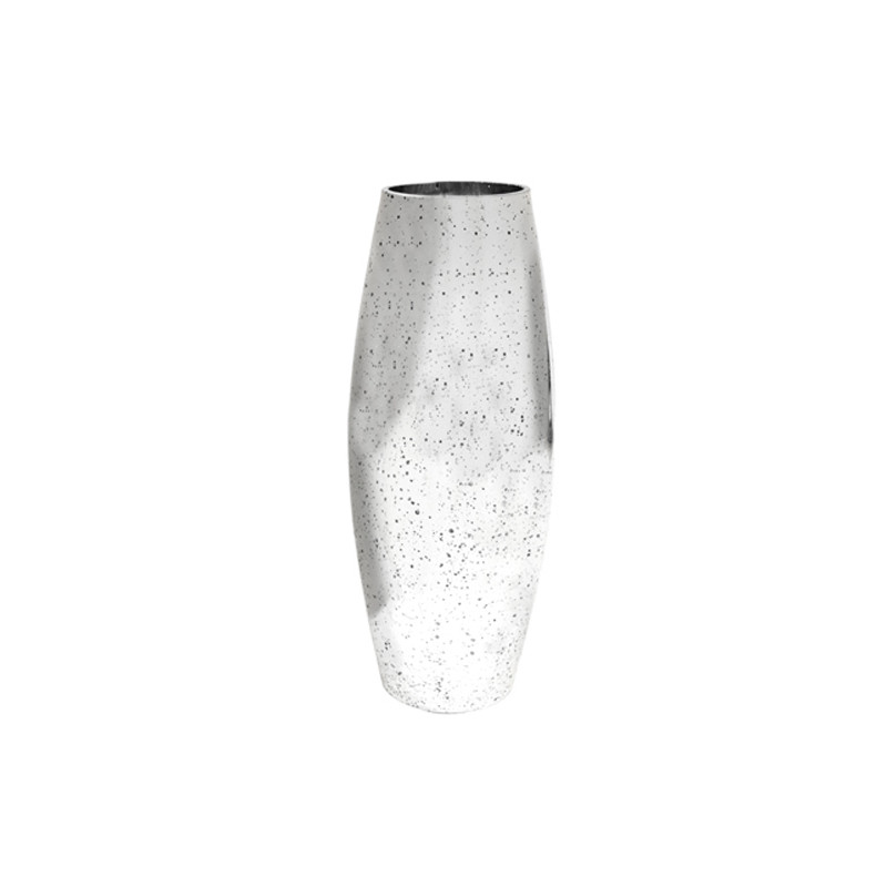 Vase métallisé argent 30cm