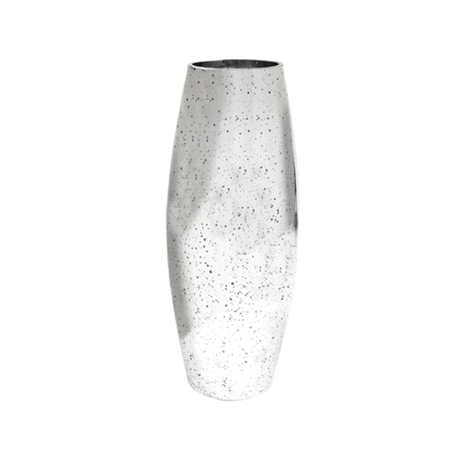 Vase métallisé argent 30cm