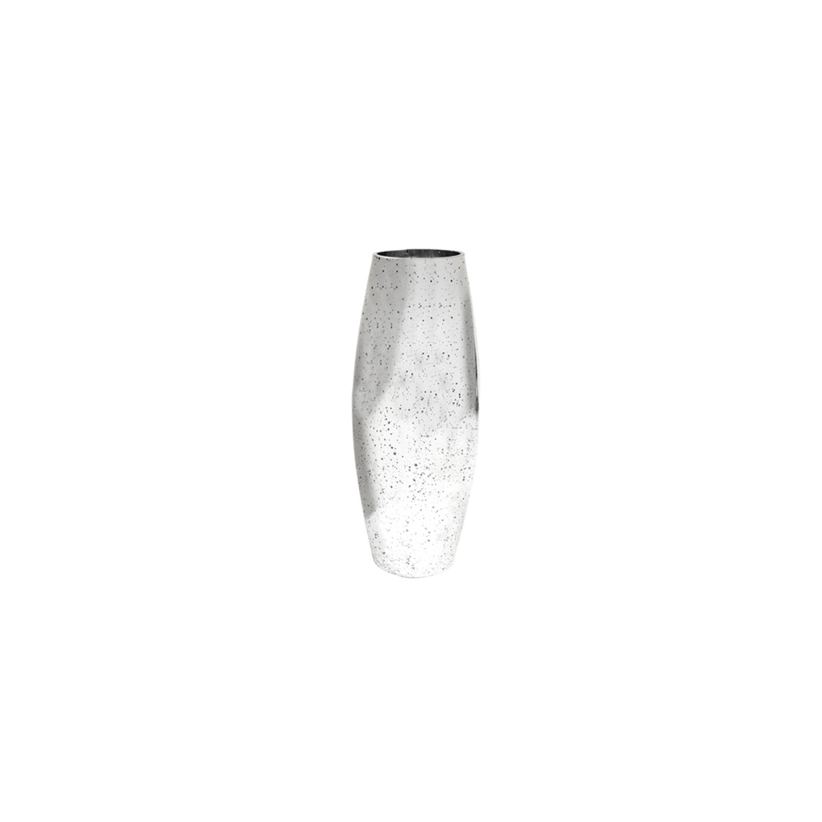 Vase métallisé argent 30cm