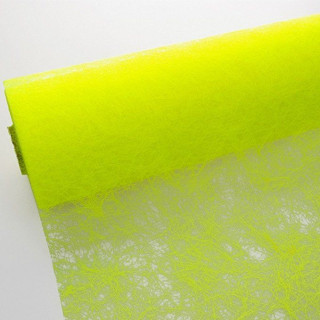 Chemin de table Jaune fluo Intissé en rouleau 10m x 29cm