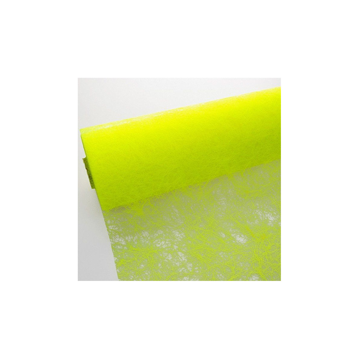 Chemin de table Jaune fluo Intissé en rouleau 10m x 29cm