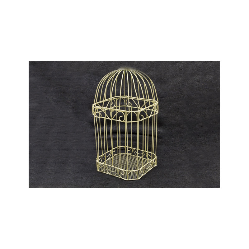 Cage carte de voeux ivoire
