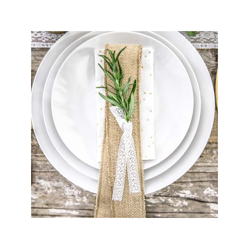 Ruban En Toile De Jute - 1,5 Pouce De Large X 5 Yards De Long - Fil Brun Clair, Par Uxcell