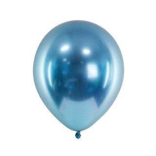 ballon bleu glossy