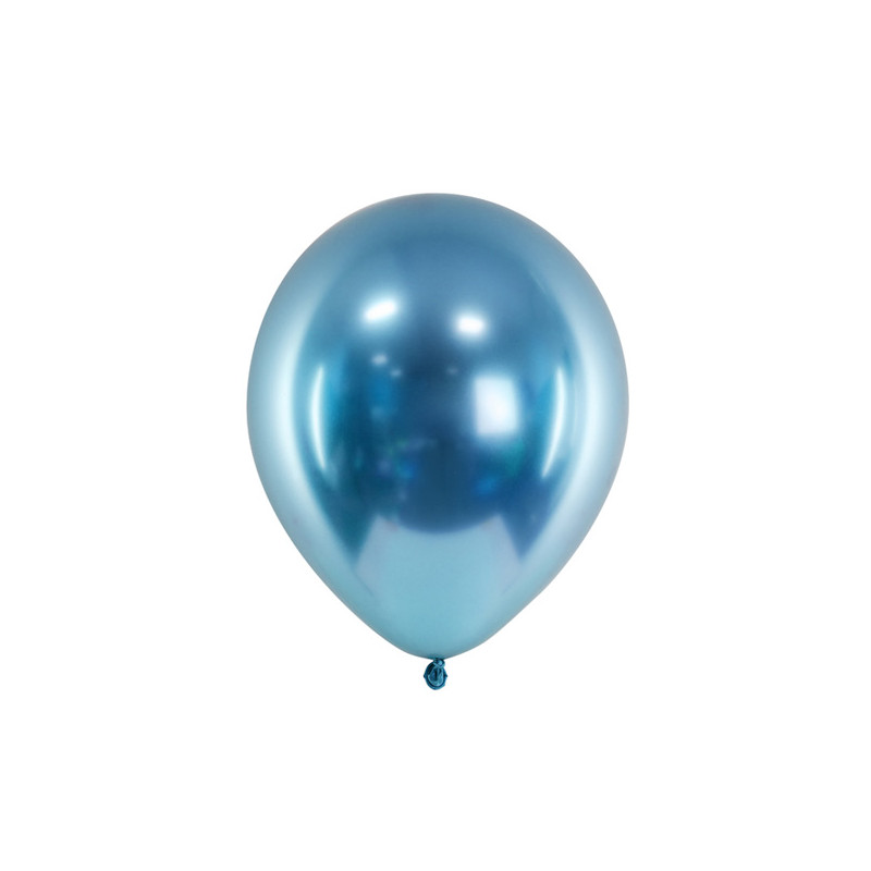 ballon bleu glossy