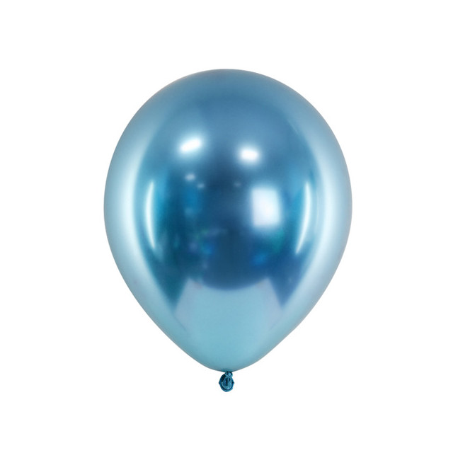 ballon bleu glossy