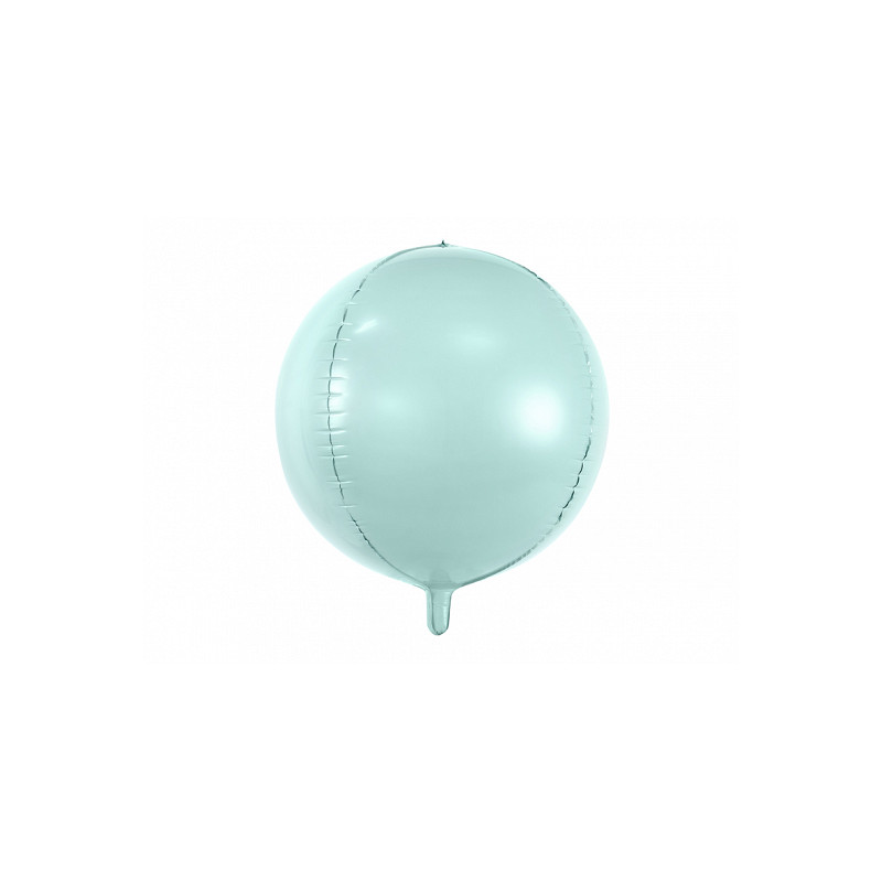 Ballon Mylar bleu vert menthe