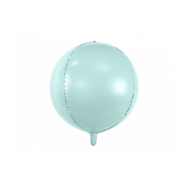 Ballon Mylar bleu vert menthe