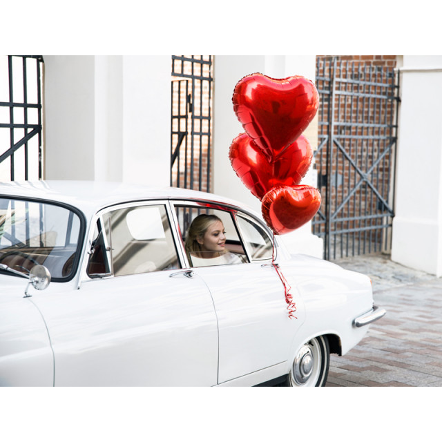 Ballon Grand Coeur rouge ou rose gold