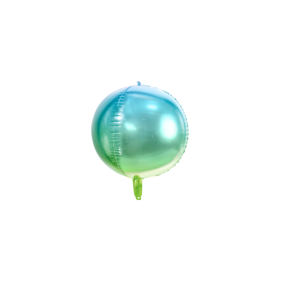 Ballon Mylar dégradé bleu vert