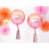 Ballon Mylar dégradé rose orange