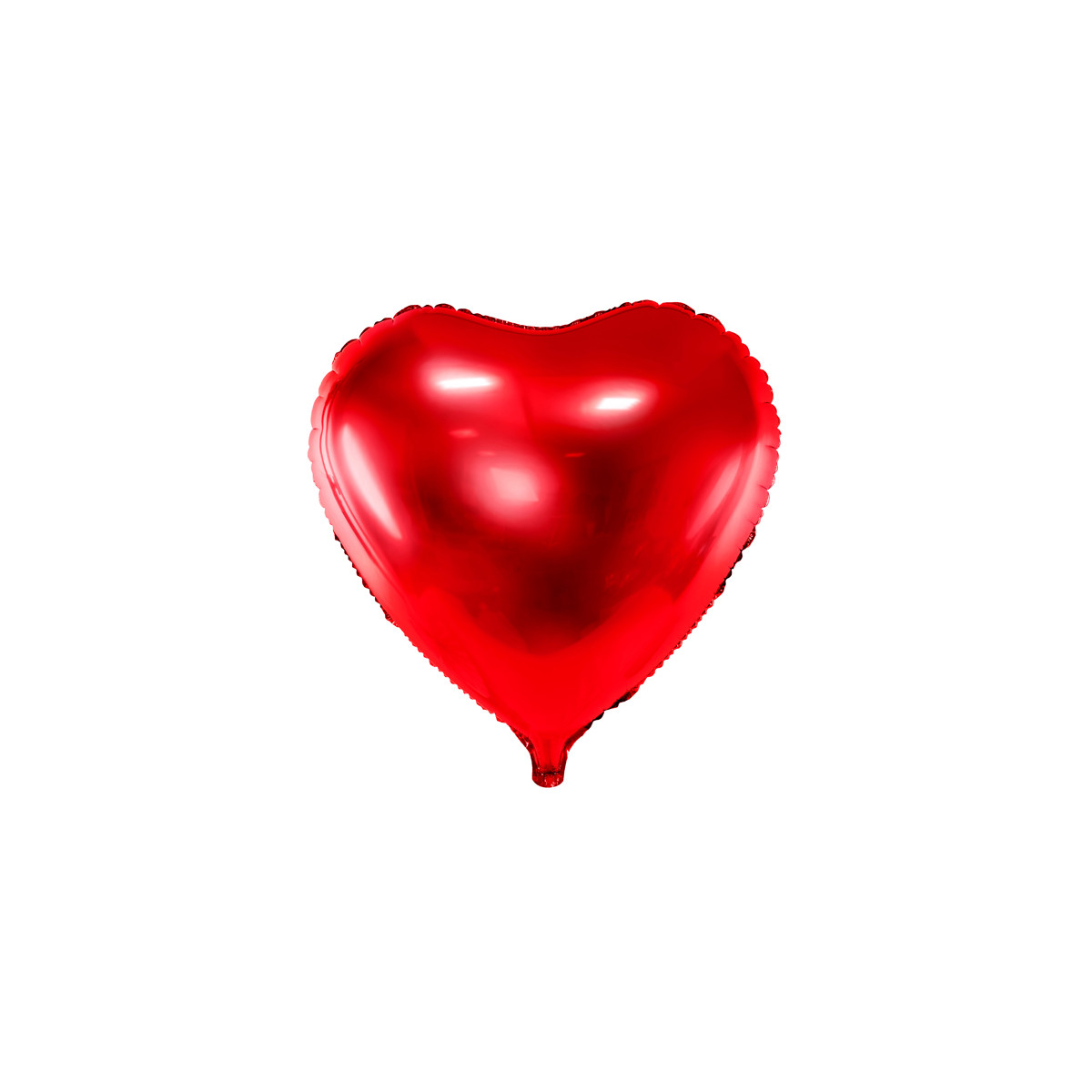 Ballon coeur rouge brillant