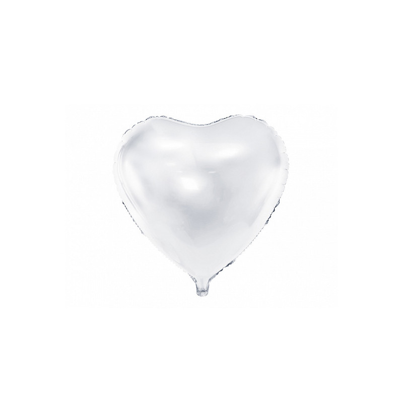 Ballon Mylar Coeur Blanc