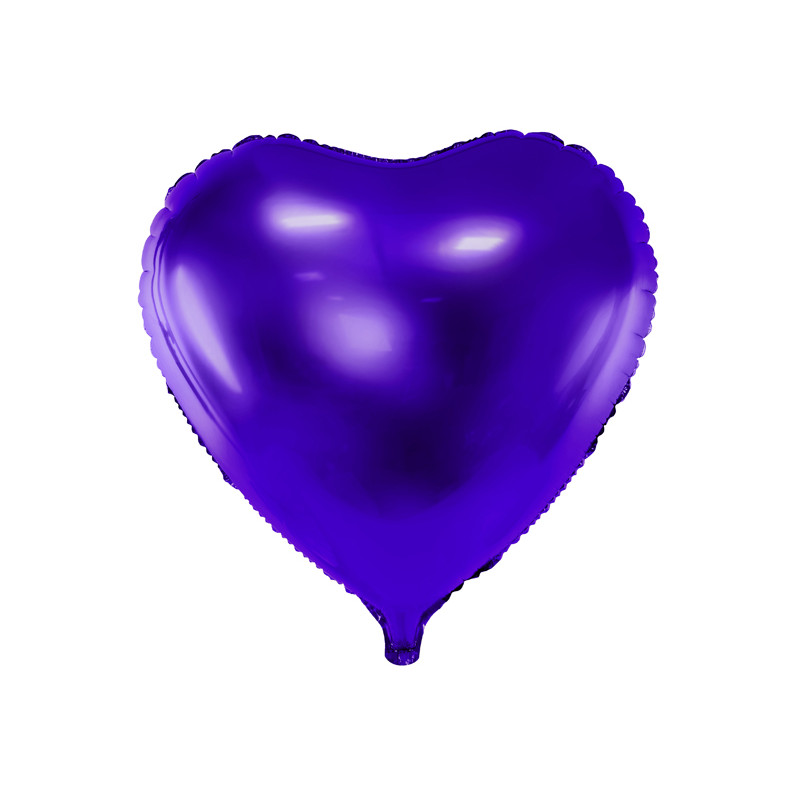 Matt en forme de coeur darbre de Noël Babioles 8 x 5 cm violet Glitter 