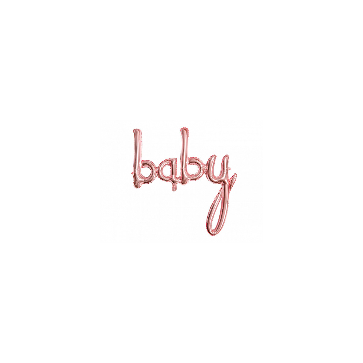 Ballon lettres baby rose gold