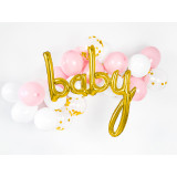 Ballon lettres baby jaune gold