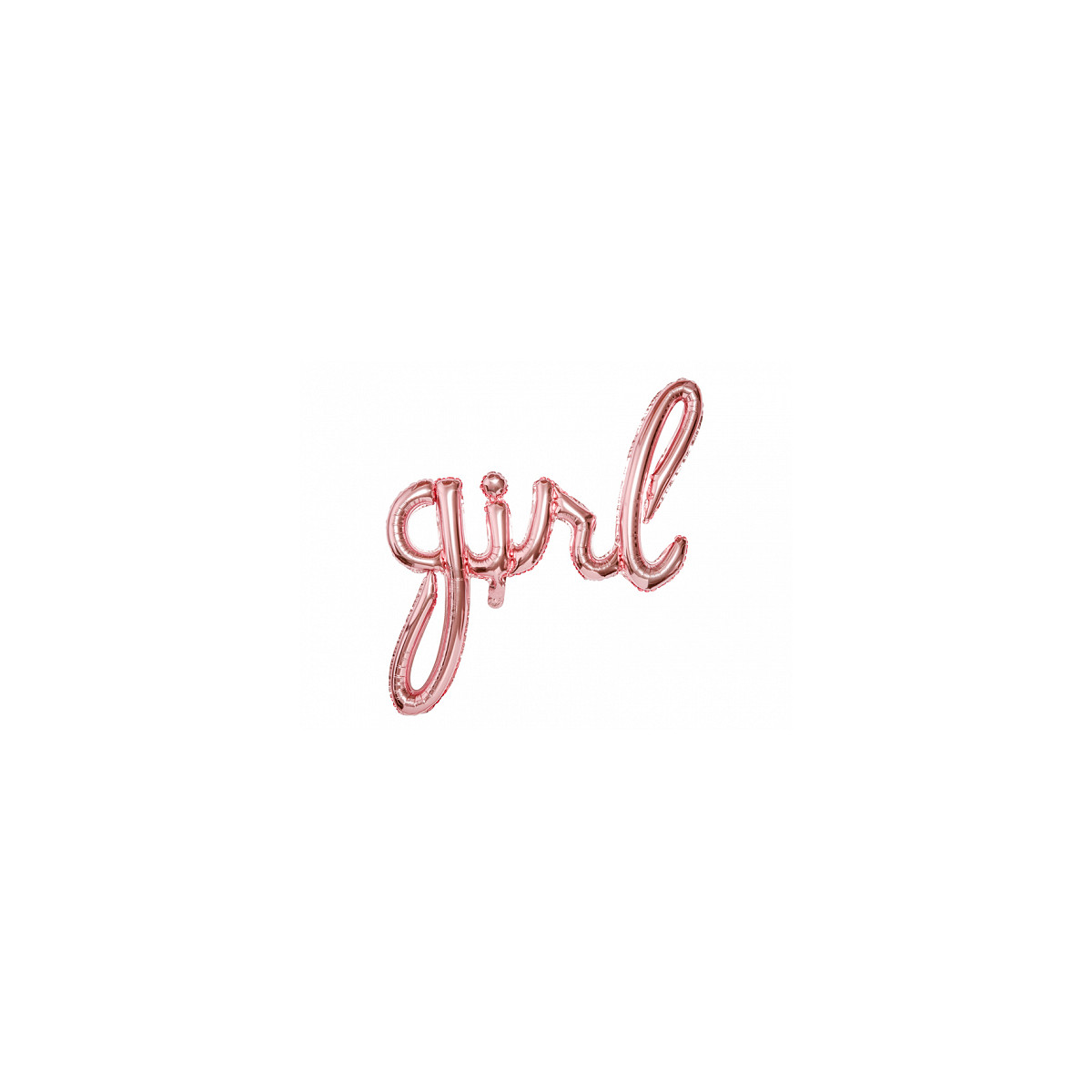 Ballon lettres girl rose gold