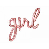 Ballon lettres girl rose gold