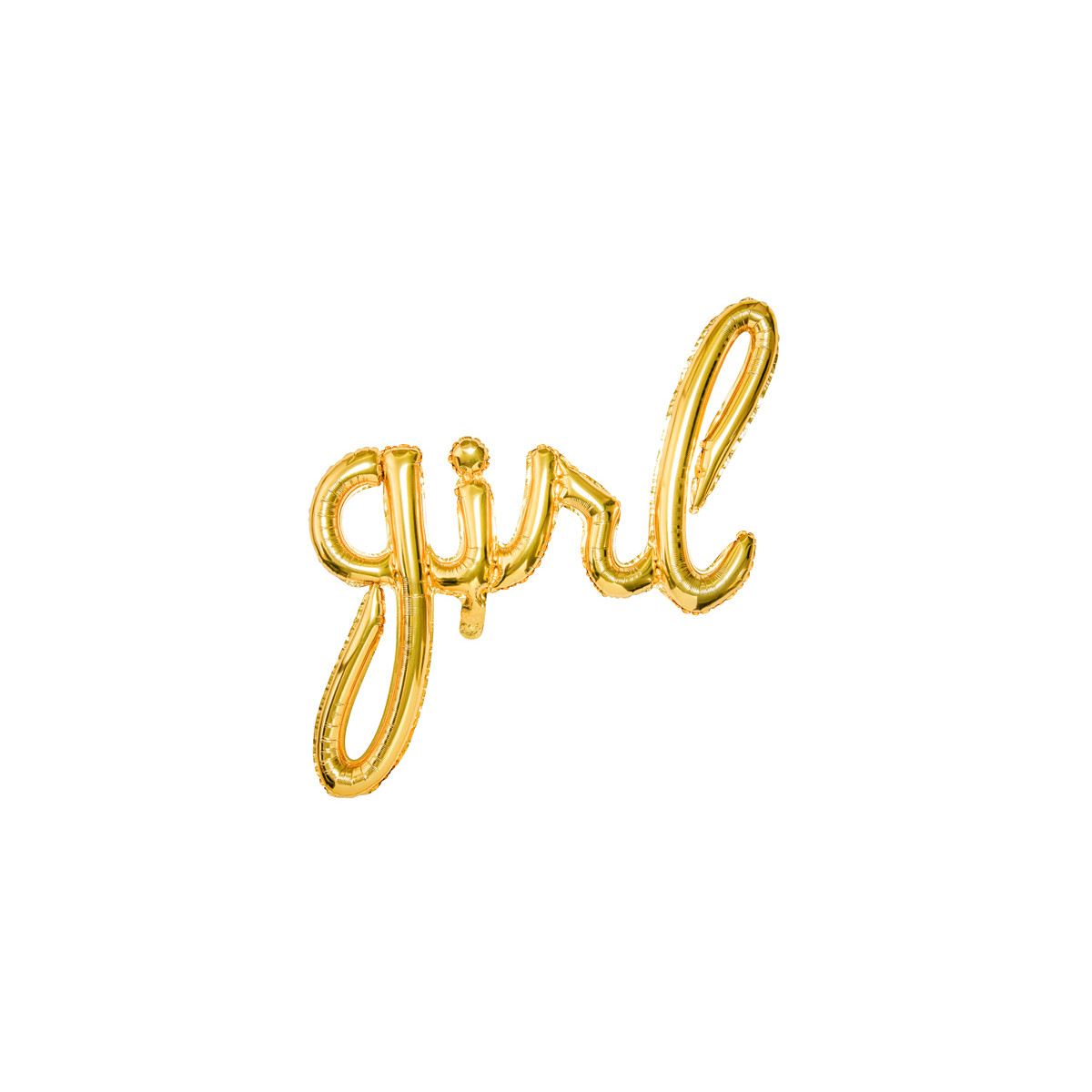 Ballon lettres girl jaune gold