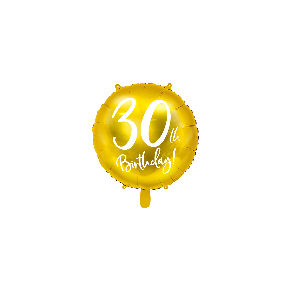 Ballon anniversaire jaune gold - 30 ans 