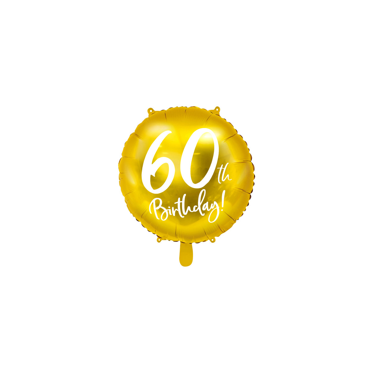 Ballon Anniversaire jaune gold 60 ans