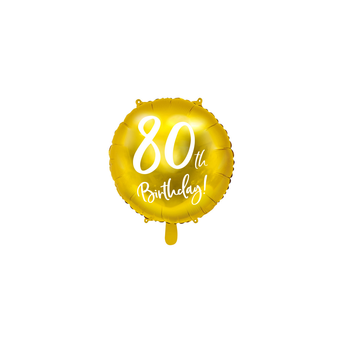 Ballon Anniversaire jaune gold 80 ans