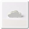 Porte Nom Nuage Blanc x 3