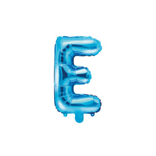 Ballon Lettre E bleu