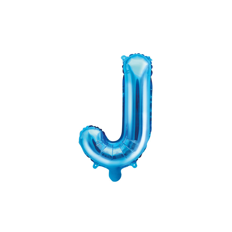 Ballon Lettre J bleu