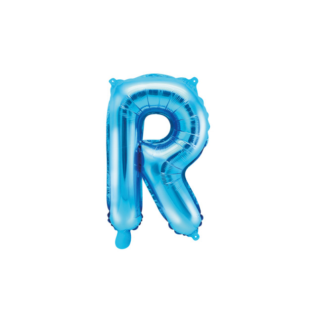 Ballon Lettre R bleu