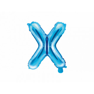 Ballon Lettre X bleu