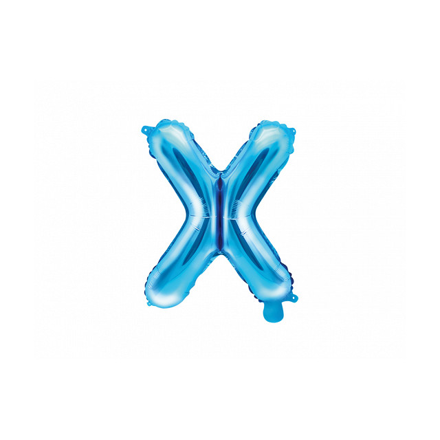 Ballon Lettre X bleu