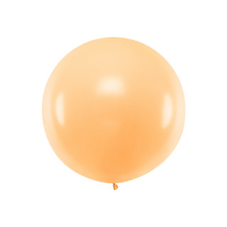 Ballon géant de Baudruche 1m Pêche Pastel