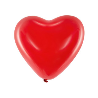 Ballon de Baudruche cœur Rouge x6