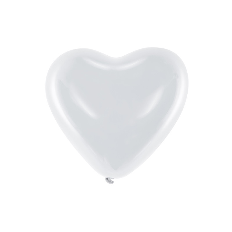 Ballon Anniversaire Blanc x6
