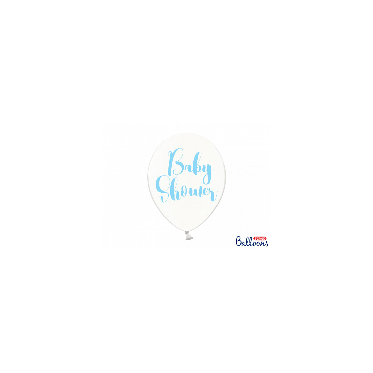 6 x Ballon de baudruche Baby Shower bleu