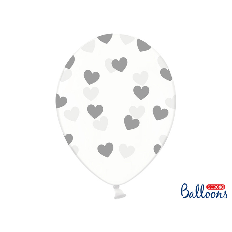 Ballon de baudruche coeur Heart Argent