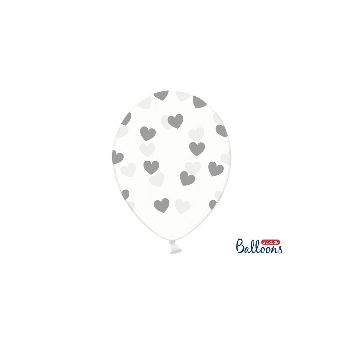 Ballon de baudruche coeur Heart Argent