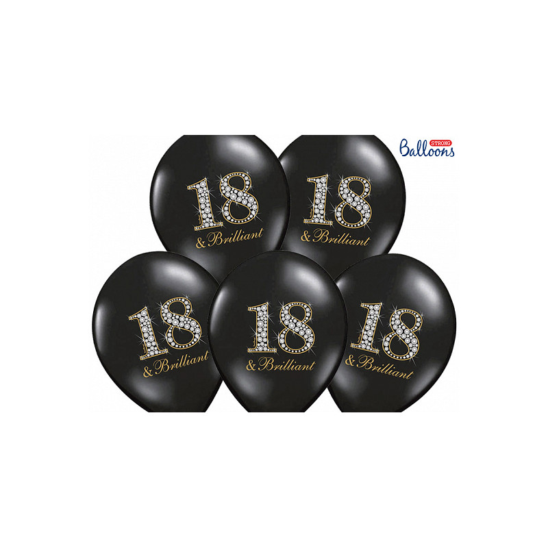 Ballons Joyeux Anniversaire Argent x6 air/hélium