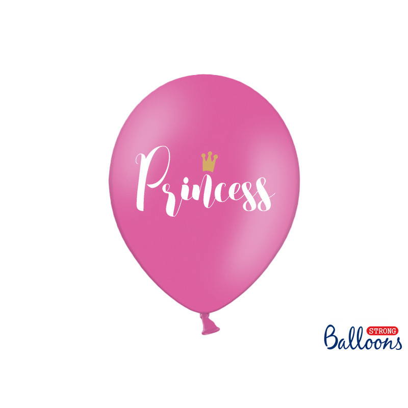6 Ballons Princesse - Ballon anniversaire Princesse - Dragées Anahita